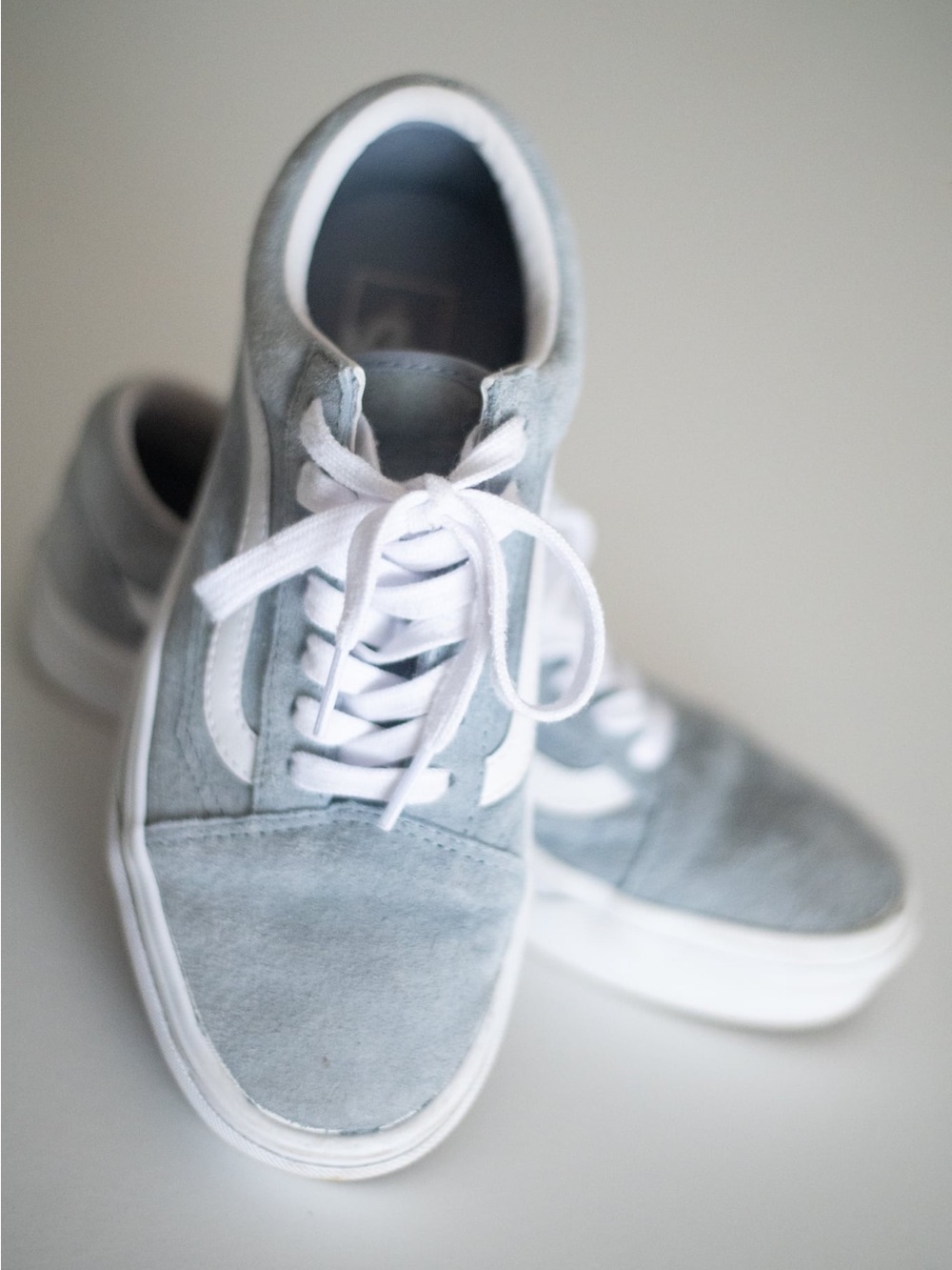 Women’s Vans Classic Suede Skate Sneakers in Light blue